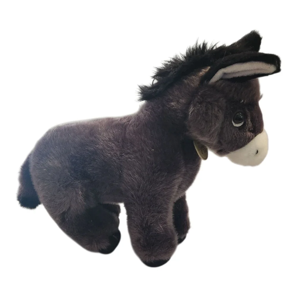 Aurora‎ Miyoni Tots Donkey Plush Stuffed Animal Grey Burro Standing
